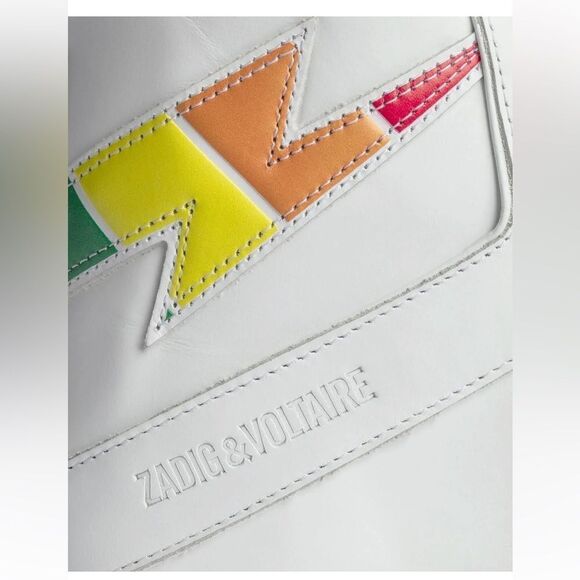 New Zadig &‎ Voltaire Womens High Flash Pride Lightning Bolt Sneakers $498 - Picture 15 of 15